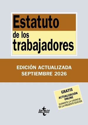ESTATUTO DE LOS TRABAJADORES (ED. 2026) | 9788430994427 | EDITORIAL TECNOS | Llibreria La Gralla | Librería online de Granollers