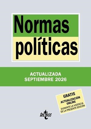 NORMAS POLÍTICAS (ED. 2026) | 9788430994434 | EDITORIAL TECNOS | Llibreria La Gralla | Librería online de Granollers