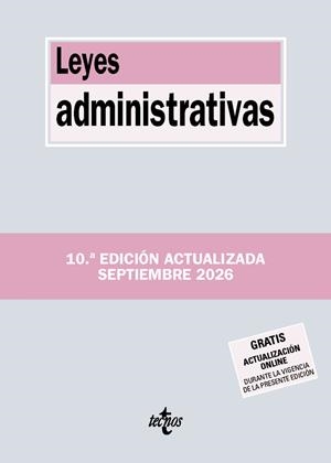 LEYES ADMINISTRATIVAS (ED. 2026) | 9788430994519 | EDITORIAL TECNOS | Llibreria La Gralla | Librería online de Granollers