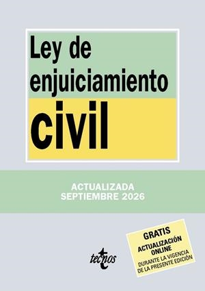 LEY DE ENJUICIAMIENTO CIVIL (ED. 2026) | 9788430994526 | EDITORIAL TECNOS | Llibreria La Gralla | Librería online de Granollers