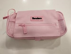 PORTATOT TRIPLE TANDEM SOLAPA ROSA 3 CREMALLERES | 8412782383080 | 383080 | Llibreria La Gralla | Llibreria online de Granollers