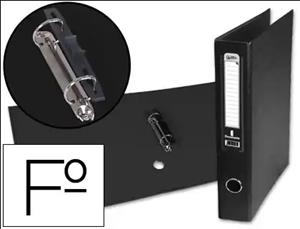 ARXIVADOR FOLI LIDERPAPEL 2 ANELLES 40 MM NEGRE | 8423473250765 | AZ09 | Llibreria La Gralla | Llibreria online de Granollers