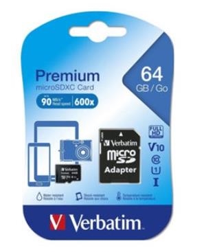 TARJETA MEMORIA VERBATIM MICRO SDHC 64 GB CLASE 10 C/ADAPTADOR | 023942440840 | 44084 | Llibreria La Gralla | Llibreria online de Granollers