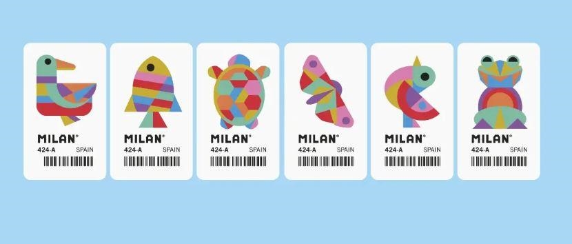 GOMA ESBORRAR DE PA MILAN 424A ANIMALS GEO | 8414034604240 | CMM424A | Llibreria La Gralla | Librería online de Granollers