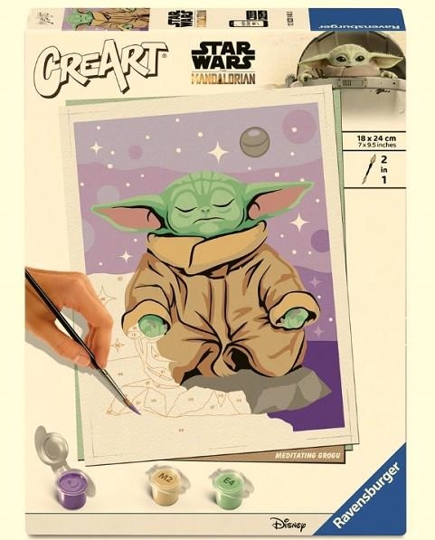 SET PINTAR AMB NUMEROS RAVENSBURGER STAR WARS GROGU | 4005555231400 | 120231400 | Llibreria La Gralla | Librería online de Granollers