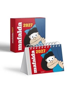 MAFALDA 2027 CALENDARIO DE ESCRITORIO ROJO CON CAJA | 9786316693921 | QUINO | Llibreria La Gralla | Llibreria online de Granollers