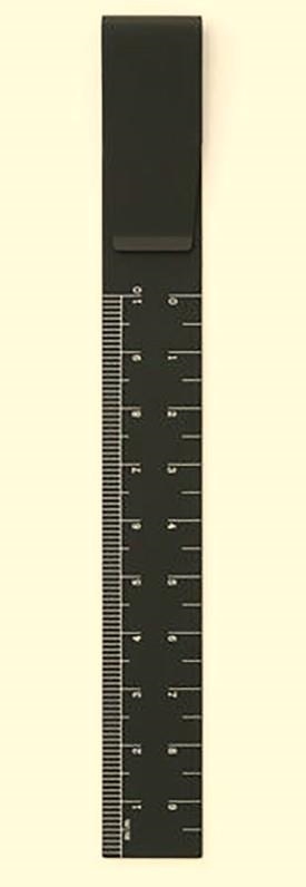 REGLE 10 CM HIGHTIDE CLIP RULER NEGRA | 4988342171816 | FK029BK | Llibreria La Gralla | Llibreria online de Granollers