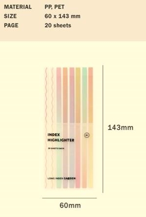 MARCAPAGINES TIRES LLARGUES ICONIC INDEX LLARG COLORS | 8809887093981 | TROPICAL/GARDEN/OCEAN/SUMMER | Llibreria La Gralla | Librería online de Granollers
