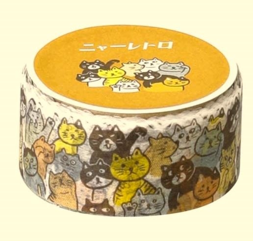 WASHI TAPE HIGHTIDE GATS | 4988342253703 | DZ030N | Llibreria La Gralla | Librería online de Granollers
