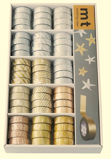 WASHI TAPE MT MASKING TAPE DAURAT I PLATEJAT | 4971910340318 | MTCSSET16Z | Llibreria La Gralla | Llibreria online de Granollers
