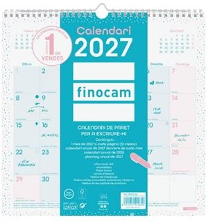 CALENDARI 2027 FINOCAM PARET CHIC ESCRIURE TURQUESA | 8422952420699 | 787015827 | Llibreria La Gralla | Llibreria online de Granollers