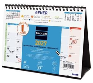 CALENDARI 2027 FINOCAM SOBRETAULA COLOR ESCRIURE | 8422952420620 | 781470027 | Llibreria La Gralla | Llibreria online de Granollers