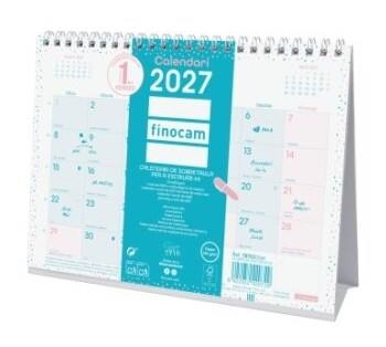 CALENDARI 2027 FINOCAM SOBRETAULA CHIC ESCRIURE TURQUESA | 8422952420729 | 787035827 | Llibreria La Gralla | Llibreria online de Granollers