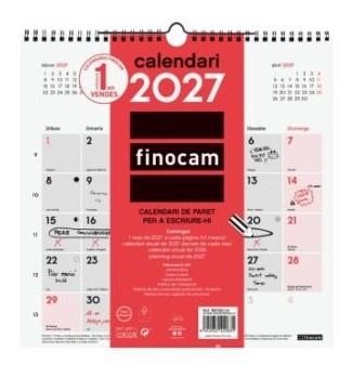 CALENDARI 2027 FINOCAM PARET ESCRIURE | 8422952420835 | 787035827 | Llibreria La Gralla | Llibreria online de Granollers