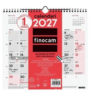 CALENDARI 2027 FINOCAM M PARET ESCRIURE | 8422952420842 | 780080027 | Llibreria La Gralla | Llibreria online de Granollers
