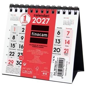 CALENDARI 2027 FINOCAM XXS SOBRETAULA NUMEROS GRANS | 8422952421153 | Llibreria La Gralla | Llibreria online de Granollers