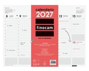 CALENDARI 2027 FINOCAM VADE SOBRETAULA ENCOLAT SVV | 8422952421023 | 780250027 | Llibreria La Gralla | Llibreria online de Granollers