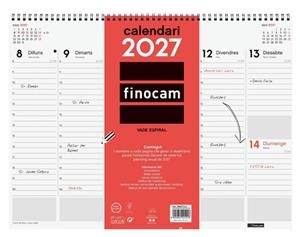 CALENDARI 2027 FINOCAM VADE SOBRETAULA SVV | 8422952421016 | 780270027 | Llibreria La Gralla | Llibreria online de Granollers