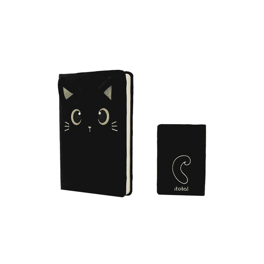 LLIBRETA A5 ITOTAL PLUSH BLACK CAT | 8053634000405 | XL2052A | Llibreria La Gralla | Llibreria online de Granollers