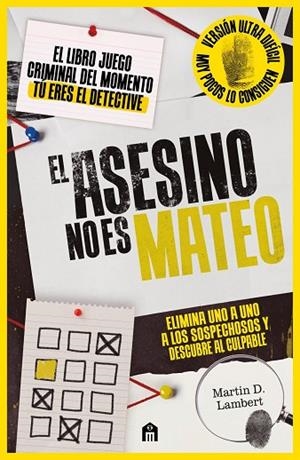 ASESINO NO ES MATEO, EL (NIVEL EXPERTO) | 9791259579331 | D. LAMBERT, MARTIN | Llibreria La Gralla | Llibreria online de Granollers