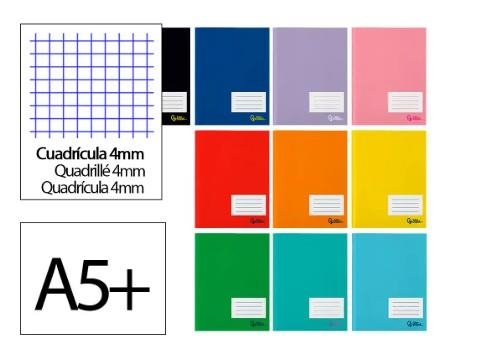 LLIBRETA A5 LIDERPAPEL QUADRES 4X4 16 F 75 GR COLORS | 8423473123021 | LB10 | Llibreria La Gralla | Llibreria online de Granollers