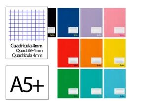 LLIBRETA A5 LIDERPAPEL QUADRES 4X4 16 F 75 GR COLORS | 8423473123021 | LB10 | Llibreria La Gralla | Llibreria online de Granollers