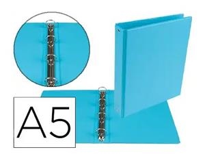 CARPETA 4 ANELLES 40 1/4 PLASTIC BLAU CLAR | 8435055007902 | 77195 | Llibreria La Gralla | Librería online de Granollers