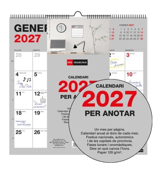 CALENDARI 2027 MIQUELRIUS PARET BASIC 30X30 CAT | 8422593284315 | MR28431 | Llibreria La Gralla | Llibreria online de Granollers