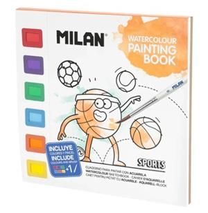 QUADERN MILAN PINTAR AQUAREL·LA SPORTS 15F 230 GR AMB PINZELL I PINTURA | 8411574116912 | 5721AL16SPT | Llibreria La Gralla | Librería online de Granollers