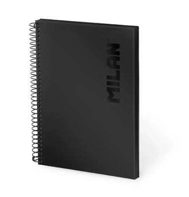 LLIBRETA A5 MILAN SHADOW QUADRICULA 80F 95GR NEGRA | 8411574118282 | 57153E80DWK | Llibreria La Gralla | Llibreria online de Granollers