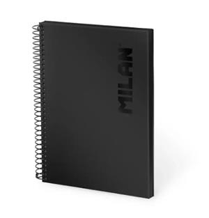 LLIBRETA A5 MILAN SHADOW QUADRICULA 80F 95GR NEGRA | 8411574118282 | 57153E80DWK | Llibreria La Gralla | Llibreria online de Granollers