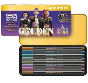 SET RETOLADOR STABILO PEN 68 KPOP DEMON HUNTERS CAIXA METAL·LICA 8 UN | 4006381632539 | 6808/8-33 | Llibreria La Gralla | Llibreria online de Granollers