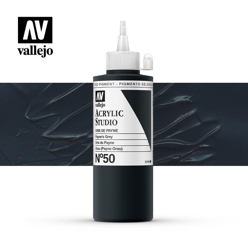 ACRÍLIC STUDIO VALLEJO 200ML 50-GRIS DE PAYNE | 8429551220507 | 22050 | Llibreria La Gralla | Librería online de Granollers
