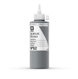 ACRÍLIC STUDIO VALLEJO 200ML 62- GRIS MIG | 8429551220620 | 22062 | Llibreria La Gralla | Librería online de Granollers