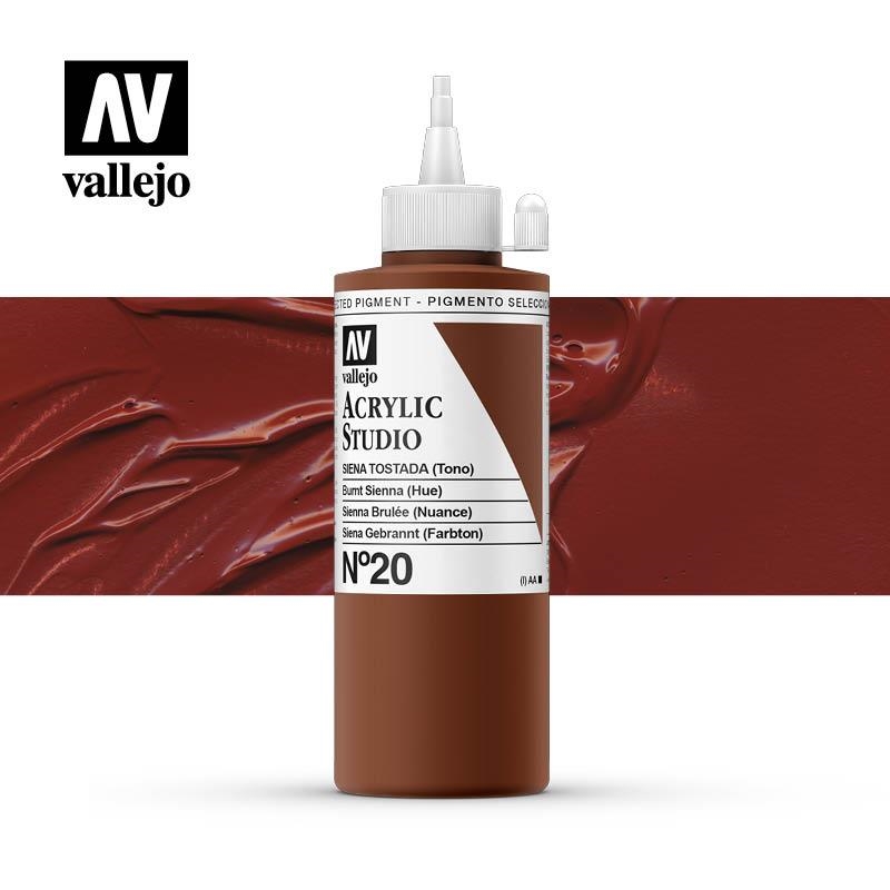 ACRILIC STUDIO VALLEJO 200ML 20-SIENA TORRADA | VAL220200 | 220200 | Llibreria La Gralla | Librería online de Granollers